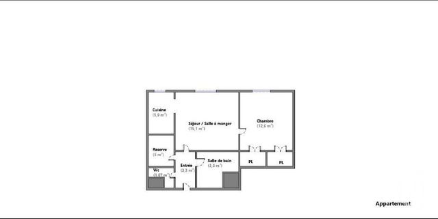 Appartement F2 à vendre - 2 pièces - 47,57 m2 - Aulnay Sous Bois - 93 - ILE-DE-FRANCE