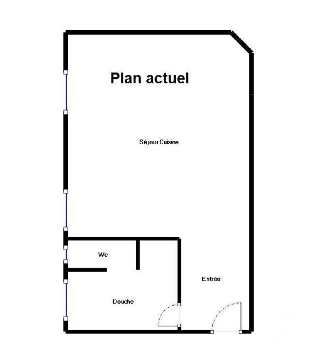 Appartement F1 &agrave; vendre - 1 pi&egrave;ce - 28 m2 - Paris - 75020 - ILE-DE-FRANCE