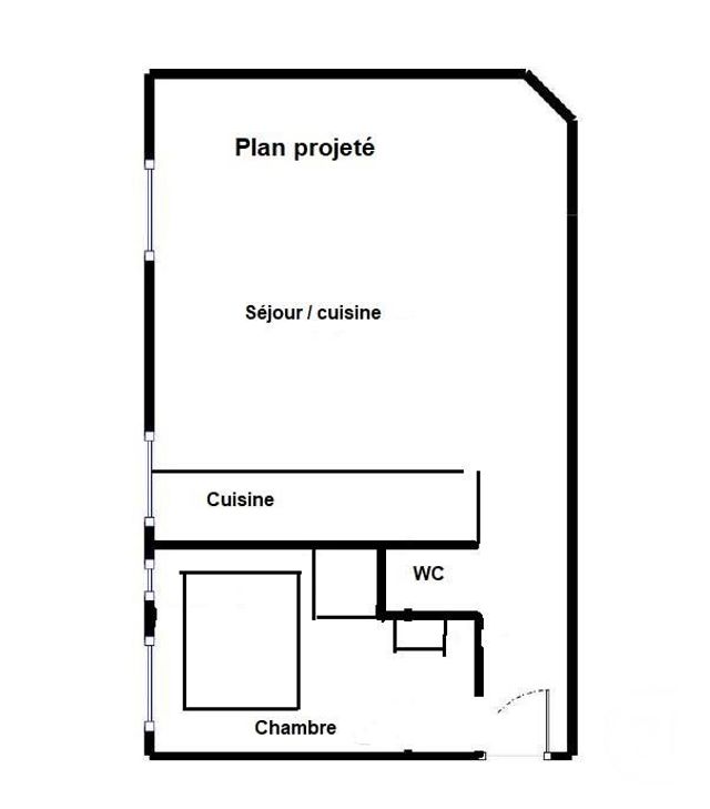 Appartement F1 &agrave; vendre - 1 pi&egrave;ce - 28 m2 - Paris - 75020 - ILE-DE-FRANCE