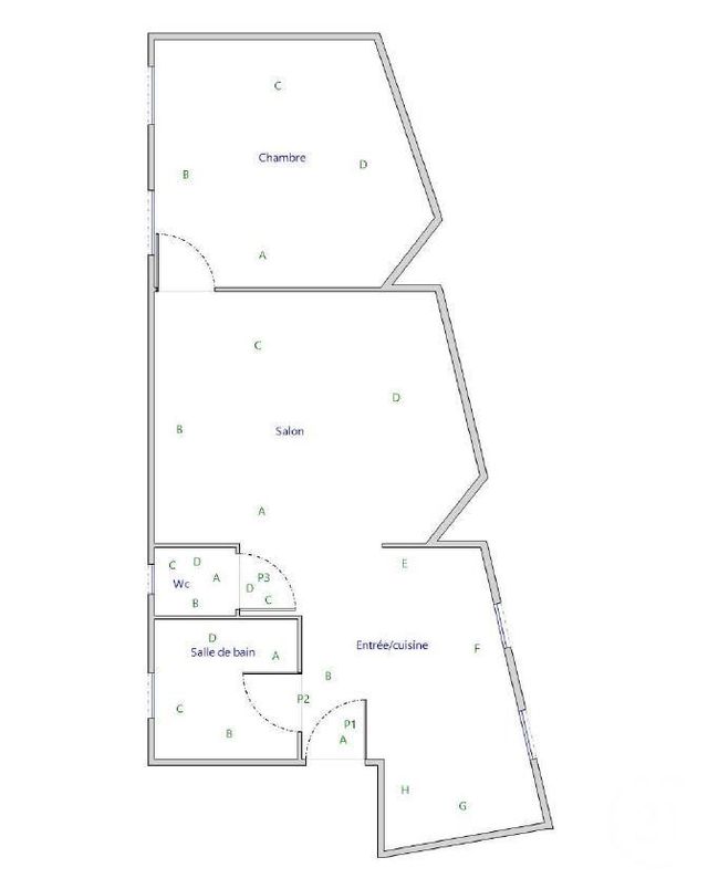 Appartement F2 &agrave; vendre - 2 pi&egrave;ces - 43 m2 - Paris - 75020 - ILE-DE-FRANCE
