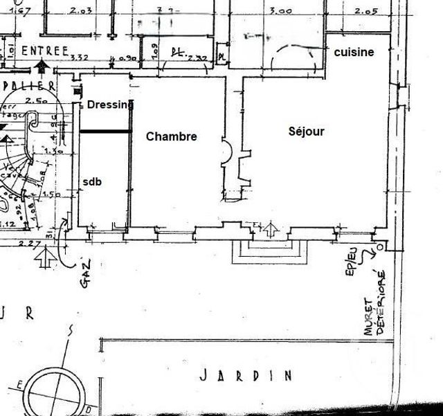 Appartement F3 à vendre - 3 pièces - 46 m2 - Paris - 75020 - ILE-DE-FRANCE