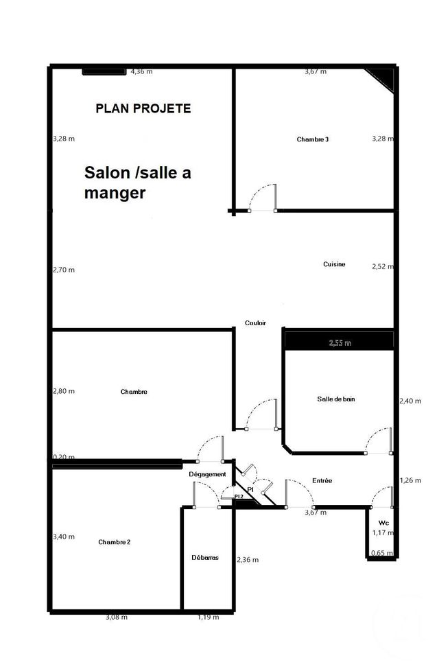 Appartement F5 &agrave; vendre - 5 pi&egrave;ces - 90 m2 - Paris - 75020 - ILE-DE-FRANCE