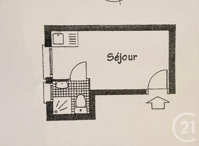 Appartement F1 &agrave; vendre - 1 pi&egrave;ce - 12,01 m2 - Paris - 75019 - ILE-DE-FRANCE
