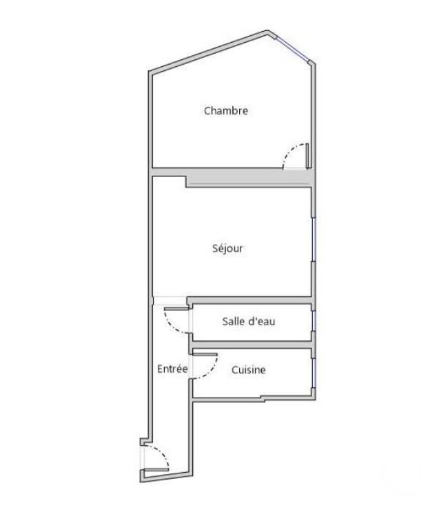 Appartement F2 &agrave; vendre - 2 pi&egrave;ces - 35 m2 - Paris - 75020 - ILE-DE-FRANCE