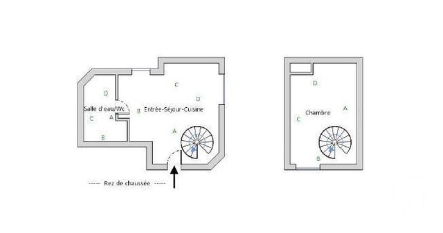 Appartement F2 &agrave; vendre - 2 pi&egrave;ces - 20 m2 - Paris - 75020 - ILE-DE-FRANCE
