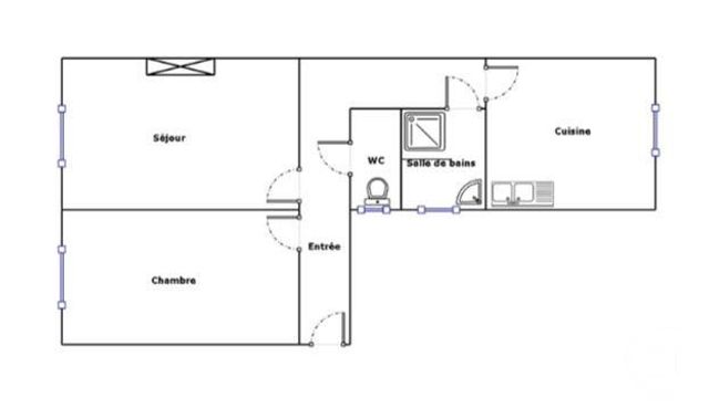 Appartement &agrave; vendre - 3 pi&egrave;ces - 49 m2 - Paris - 75020 - ILE-DE-FRANCE
