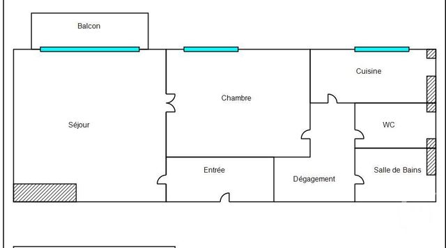 Appartement F2 &agrave; louer - 2 pi&egrave;ces - 49,89 m2 - Paris - 75019 - ILE-DE-FRANCE