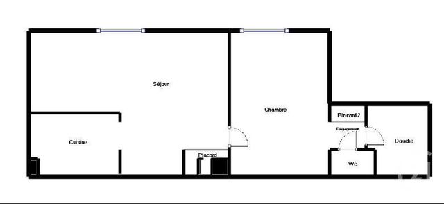 Appartement F2 &agrave; vendre - 2 pi&egrave;ces - 46 m2 - Paris - 75020 - ILE-DE-FRANCE