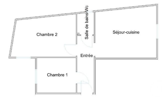 Appartement F3 &agrave; vendre - 3 pi&egrave;ces - 41 m2 - Paris - 75020 - ILE-DE-FRANCE