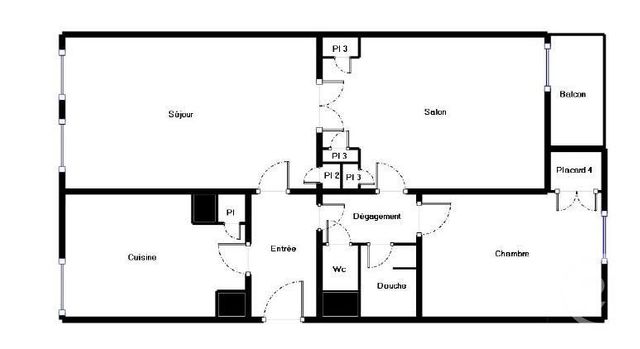 Appartement F3 &agrave; vendre - 3 pi&egrave;ces - 57,04 m2 - Paris - 75020 - ILE-DE-FRANCE
