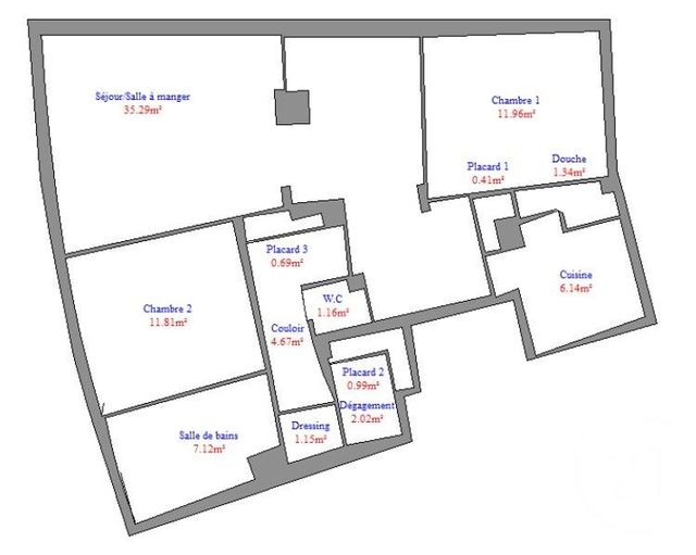 Appartement F3 &agrave; vendre - 3 pi&egrave;ces - 85,30 m2 - Antibes - 06 - PROVENCE-ALPES-COTE-D-AZUR