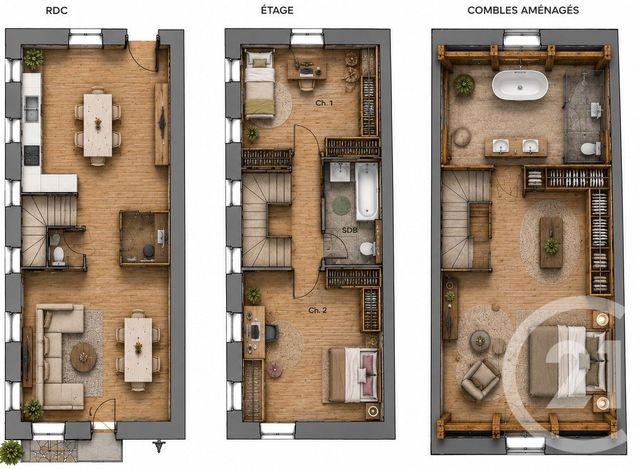 Maison &agrave; vendre - 4 pi&egrave;ces - 85,45 m2 - Presilly - 74 - RHONE-ALPES