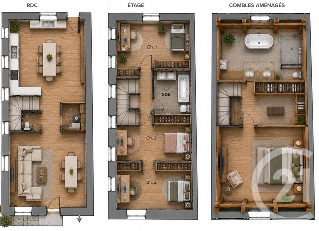 Maison &agrave; vendre - 3 pi&egrave;ces - 131 m2 - Presilly - 74 - RHONE-ALPES