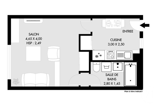 Appartement F1 &agrave; vendre - 1 pi&egrave;ce - 27 m2 - Paris - 75020 - ILE-DE-FRANCE