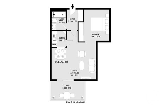 Appartement F2 &agrave; vendre - 2 pi&egrave;ces - 43 m2 - Paris - 75020 - ILE-DE-FRANCE