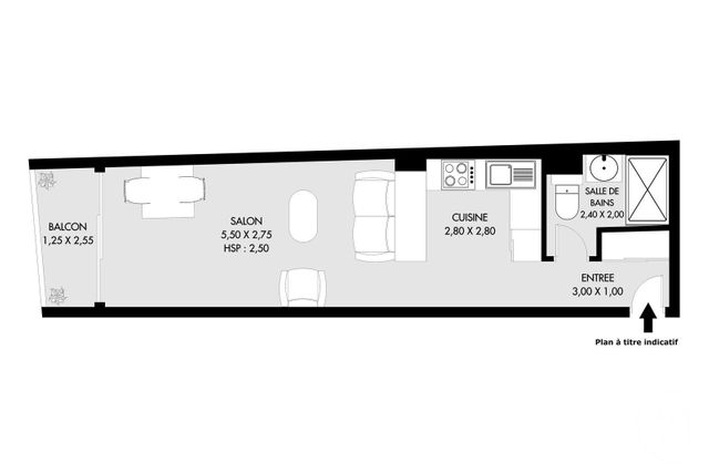 Appartement F1 &agrave; vendre - 1 pi&egrave;ce - 28,50 m2 - Paris - 75020 - ILE-DE-FRANCE