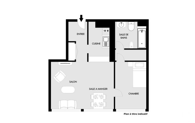 Appartement F2 &agrave; vendre - 2 pi&egrave;ces - 45,50 m2 - Paris - 75019 - ILE-DE-FRANCE