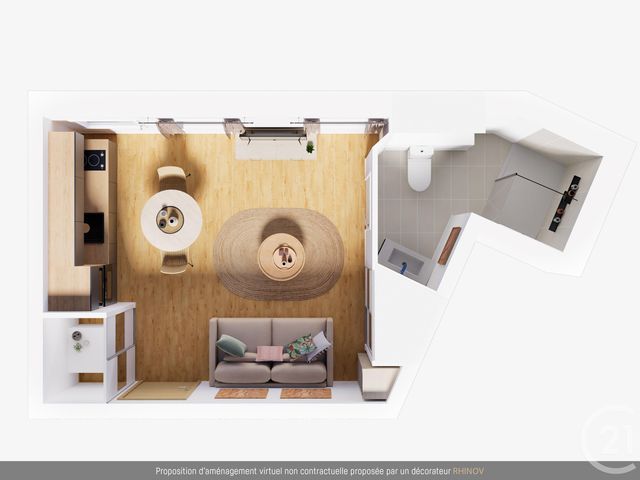 Appartement Studio à vendre - 1 pièce - 21 m2 - Albi - 81 - MIDI-PYRENEES