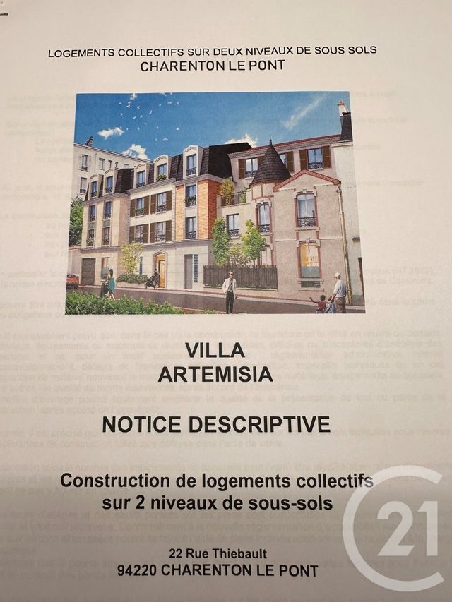 parking - CHARENTON LE PONT - 94