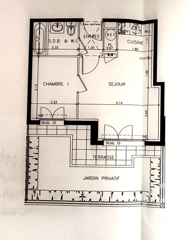 Appartement F2 à vendre - 2 pièces - 32,35 m2 - Charenton Le Pont - 94 - ILE-DE-FRANCE