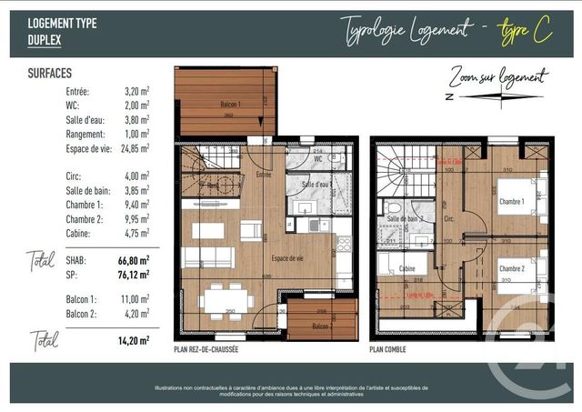 Appartement F4 &agrave; vendre - 4 pi&egrave;ces - 66,80 m2 - Cauterets - 65 - MIDI-PYRENEES