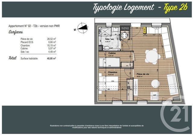 Appartement F2 &agrave; vendre - 2 pi&egrave;ces - 48,42 m2 - Cauterets - 65 - MIDI-PYRENEES