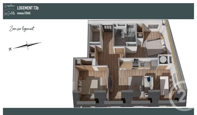 Appartement F3 à vendre - 3 pièces - 52,99 m2 - Cauterets - 65 - MIDI-PYRENEES