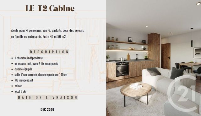 Appartement &agrave; vendre - 2 pi&egrave;ces - 42,49 m2 - Cauterets - 65 - MIDI-PYRENEES