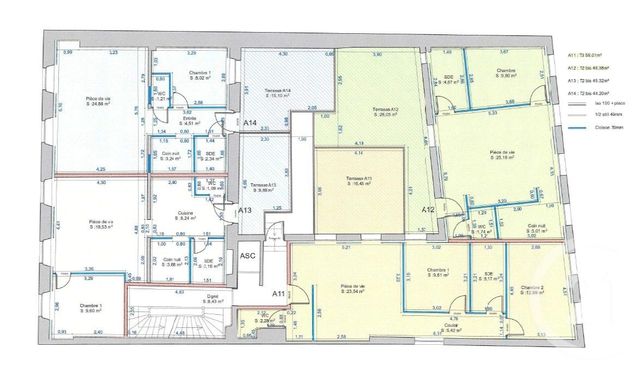 Appartement &agrave; vendre - 3 pi&egrave;ces - 59,01 m2 - Cauterets - 65 - MIDI-PYRENEES