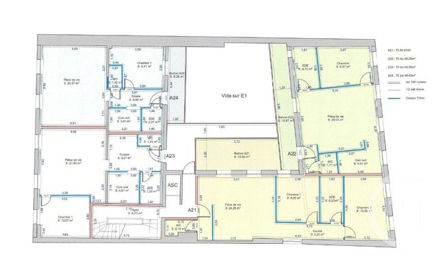 Appartement &agrave; vendre - 3 pi&egrave;ces - 59,47 m2 - Cauterets - 65 - MIDI-PYRENEES