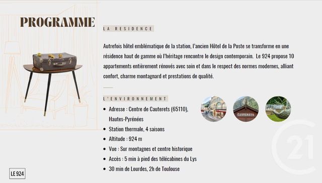 Appartement &agrave; vendre - 3 pi&egrave;ces - 59,47 m2 - Cauterets - 65 - MIDI-PYRENEES