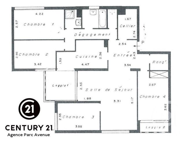 Appartement F4 &agrave; vendre - 4 pi&egrave;ces - 97,33 m2 - Lagny Sur Marne - 77 - ILE-DE-FRANCE