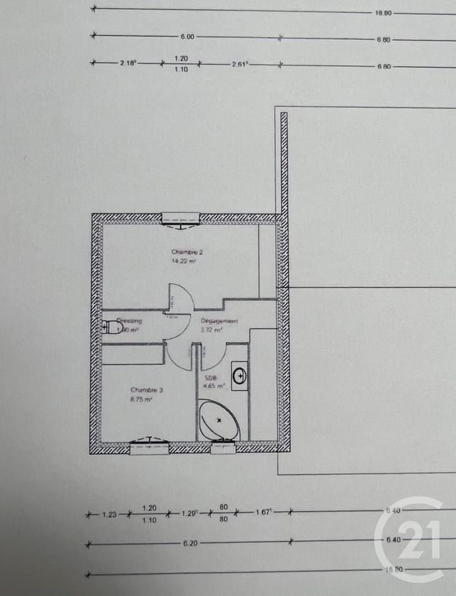 Maison à vendre - 5 pièces - 85 m2 - Aiserey - 21 - BOURGOGNE