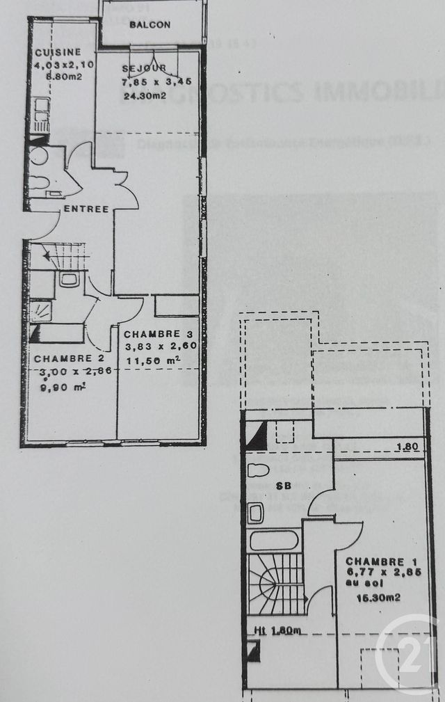 Appartement F4 &agrave; vendre - 4 pi&egrave;ces - 90,90 m2 - Gif Sur Yvette - 91 - ILE-DE-FRANCE