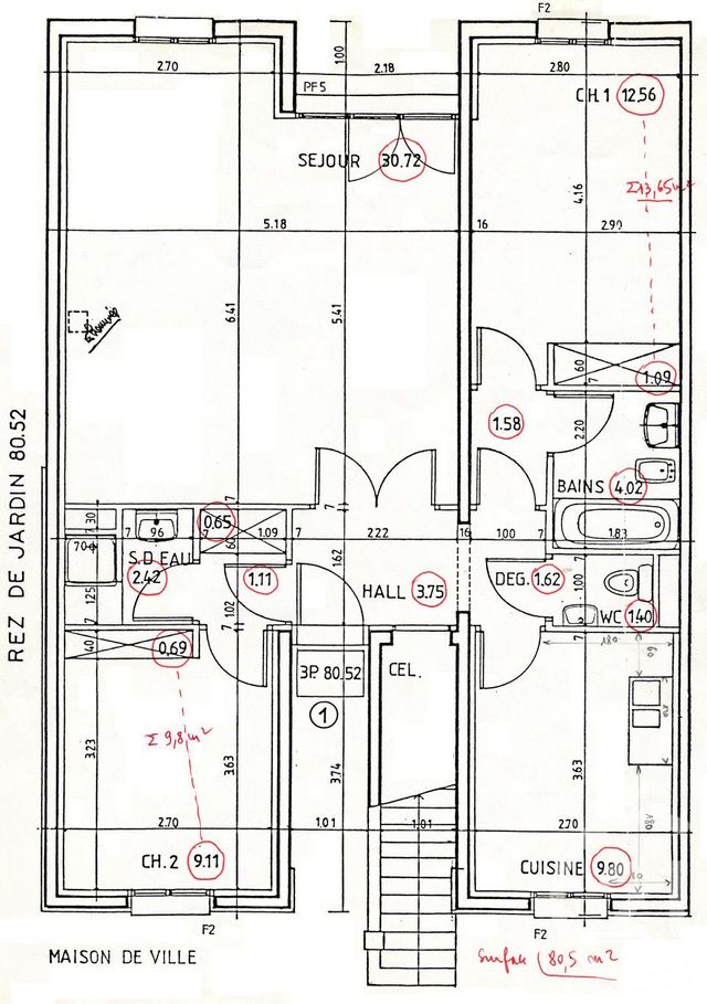 Appartement F3 &agrave; vendre - 3 pi&egrave;ces - 81,45 m2 - Chatillon - 92 - ILE-DE-FRANCE