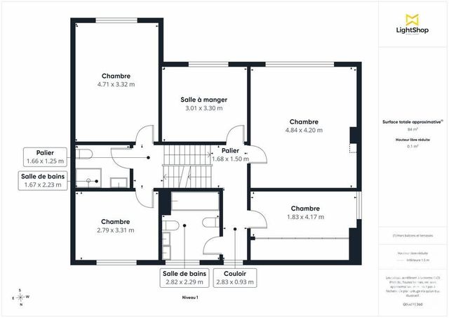 Appartement &agrave; vendre - 4 pi&egrave;ces - 66 m2 - Versailles - 78 - ILE-DE-FRANCE