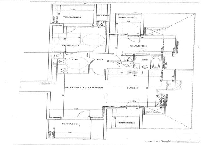 Appartement F4 &agrave; louer - 4 pi&egrave;ces - 80,13 m2 - Bures Sur Yvette - 91 - ILE-DE-FRANCE