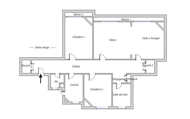 Appartement F4 &agrave; vendre - 4 pi&egrave;ces - 108,10 m2 - Paris - 75015 - ILE-DE-FRANCE