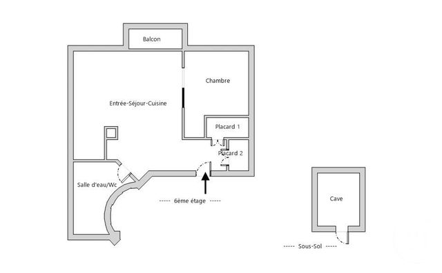 Appartement T1 &agrave; vendre - 2 pi&egrave;ces - 33 m2 - Paris - 75015 - ILE-DE-FRANCE