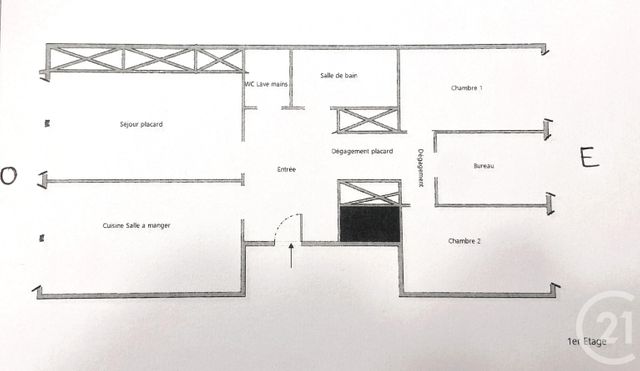 Appartement F4 à vendre - 4 pièces - 90 m2 - Paris - 75010 - ILE-DE-FRANCE