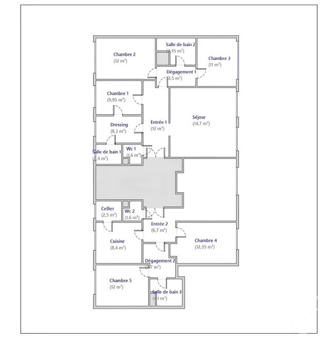 Appartement F7 et + &agrave; vendre - 8 pi&egrave;ces - 163 m2 - Paris - 75014 - ILE-DE-FRANCE