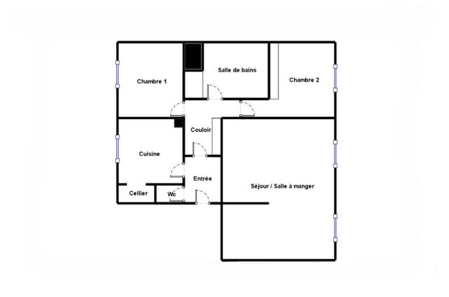 Appartement F4 &agrave; vendre - 4 pi&egrave;ces - 65 m2 - Paris - 75013 - ILE-DE-FRANCE