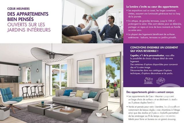 Appartement F3 à vendre - 3 pièces - 68 m2 - Bagneux - 92 - ILE-DE-FRANCE