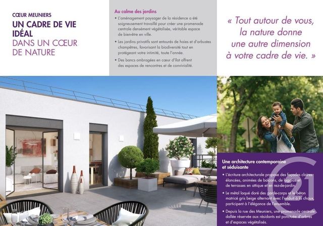 Appartement F3 à vendre - 3 pièces - 68 m2 - Bagneux - 92 - ILE-DE-FRANCE