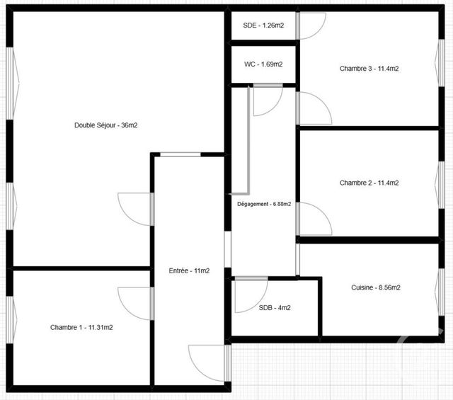 Appartement F5 &agrave; vendre - 5 pi&egrave;ces - 105 m2 - Paris - 75014 - ILE-DE-FRANCE