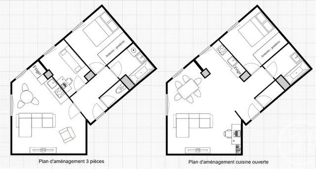 Appartement F2 &agrave; vendre - 2 pi&egrave;ces - 55 m2 - Paris - 75013 - ILE-DE-FRANCE