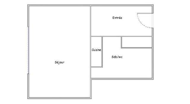 Appartement F1 &agrave; vendre - 1 pi&egrave;ce - 22,61 m2 - Paris - 75014 - ILE-DE-FRANCE