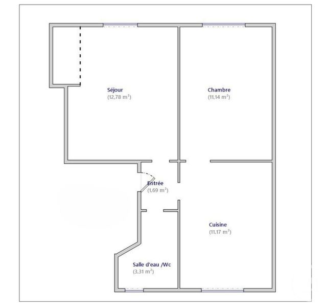 Appartement F2 &agrave; vendre - 2 pi&egrave;ces - 40 m2 - Paris - 75013 - ILE-DE-FRANCE