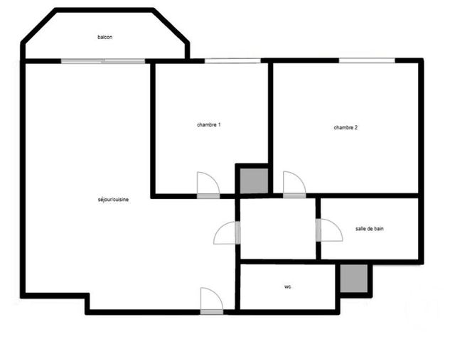 Appartement F2 &agrave; vendre - 2 pi&egrave;ces - 51,31 m2 - Paris - 75013 - ILE-DE-FRANCE