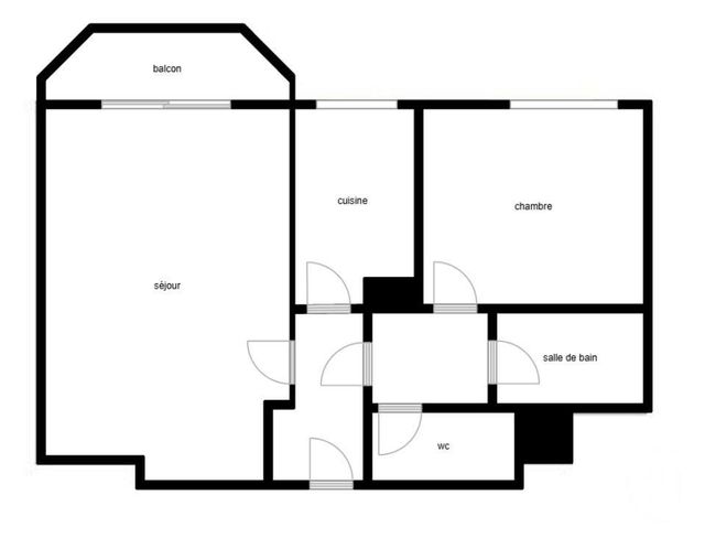 Appartement F2 &agrave; vendre - 2 pi&egrave;ces - 51,31 m2 - Paris - 75013 - ILE-DE-FRANCE